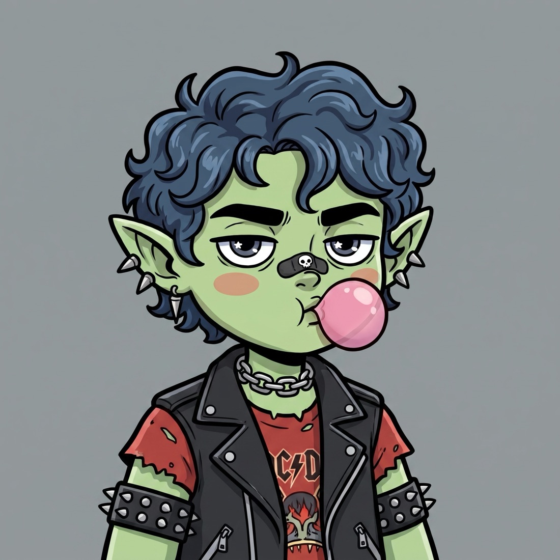 Punk Elf — leather jacket